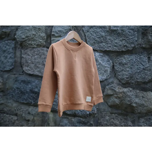 KID.ORCA Sandstone Organic French Terry Kid Sweatshirt