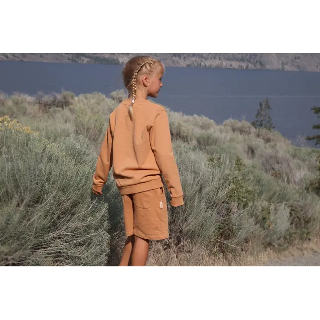 KID.ORCA Sandstone Organic French Terry Kid Sweatshirt