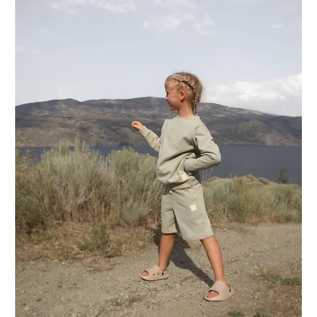 KID.ORCA Sage Organic French Terry Kid Sweatshirt