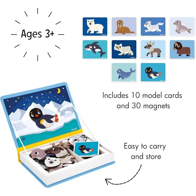 Janod Polar Animals Magnetibook