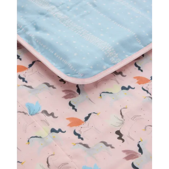 Loulou Lollipop Unicorn Ballet Muslin Quilt Blanket