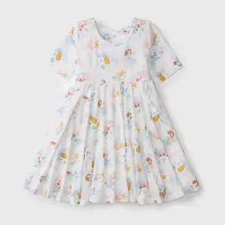 Loulou Lollipop Mermaids Skater Dress in TENCEL