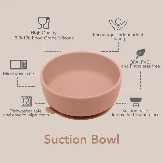 Nouka Blush Suction Bowl