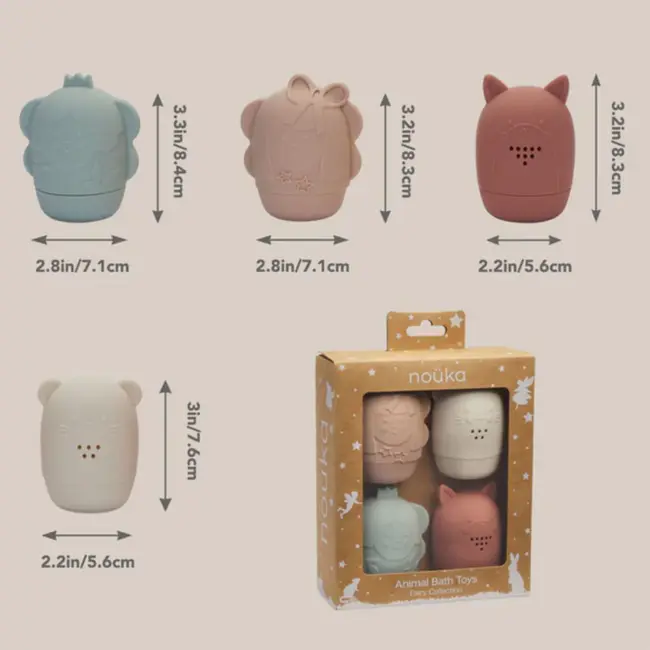 Nouka Nouka Animal Bath Toys, Fairy Sparkles