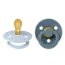 BIBS Baby Blue/Petrol BIBS Pacifier Original COLOUR Latex, 2 PK Symmetrical