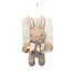 Threadbear Designs Baby Threads Organic Taupe Bunny Rattle