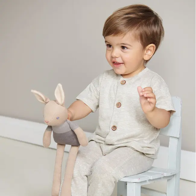 Threadbear Designs Baby Threads Organic Taupe Bunny