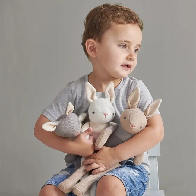 Threadbear Designs Baby Threads Organic Cream Bunny