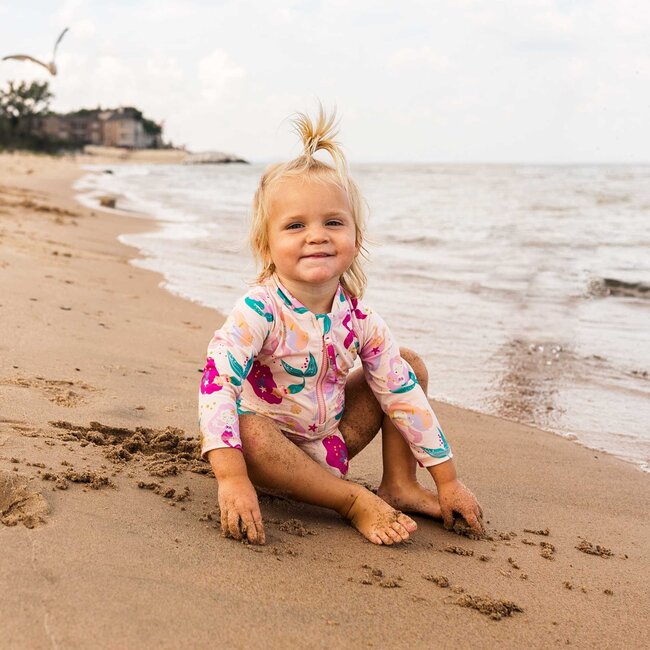 Jan and Jul Pink Mermaid 1-pc Girls' UV Swimsuit