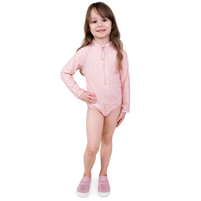 Jan and Jul Pink Prairie 1-pc Girls' UV Swimsuit