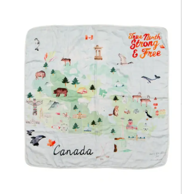 Loulou Lollipop Canada Muslin Quilt Blanket