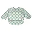 Sage Checkers Mess-Proof Full Sleeve Bib