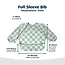 Sage Checkers Mess-Proof Full Sleeve Bib