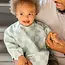 Sage Checkers Mess-Proof Full Sleeve Bib