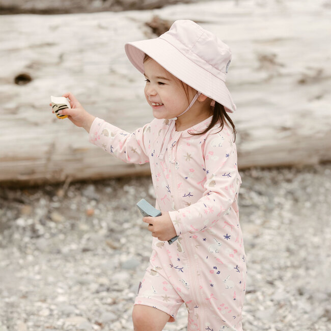 Jan and Jul Bunny Flowers | Kids One Piece UV Sun Suit