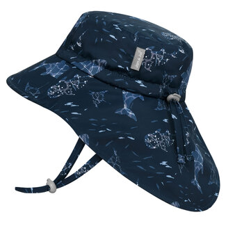 Jan and Jul Navy Whale Play | Aqua Dry Adventure Hat