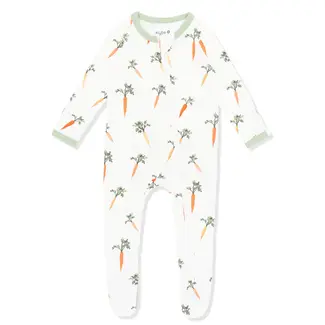 Kyte Baby Carrot Bamboo Zippered Footie