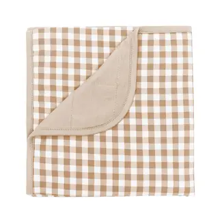Kyte Baby Gingham Bisque Bamboo Baby Blanket