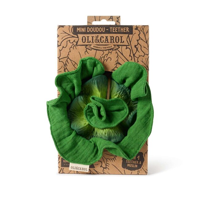 Oli & Carol Mini Doudou Teether- The Kale