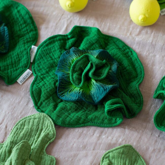 Oli & Carol Mini Doudou Teether- The Kale