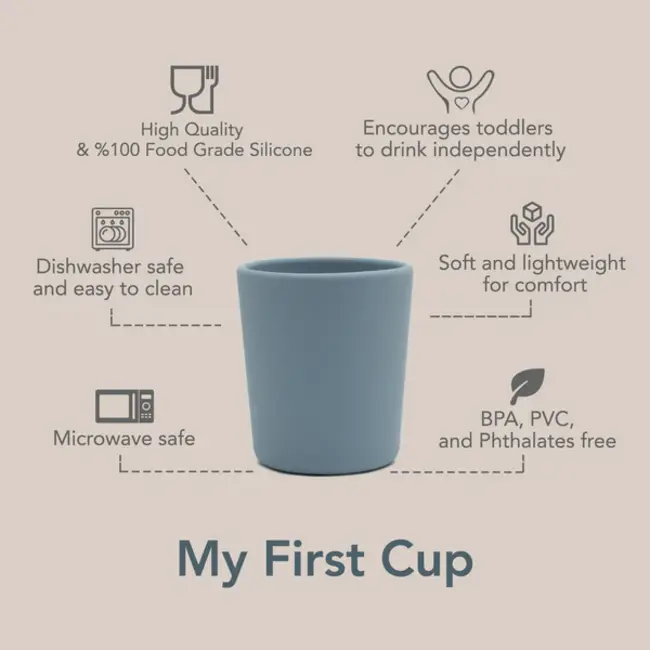 Nouka Lily Blue/Shifting Sand My First Cup 2 Pack