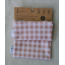 Micasso & Co Gingham Caramel Reusable Snack and Sandwich Bags Set of 2