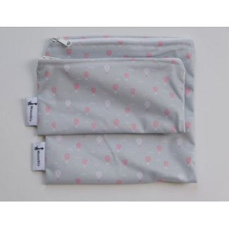 Micasso & Co Hot Air Balloons Reusable Snack and Sandwich Bags Set of 2
