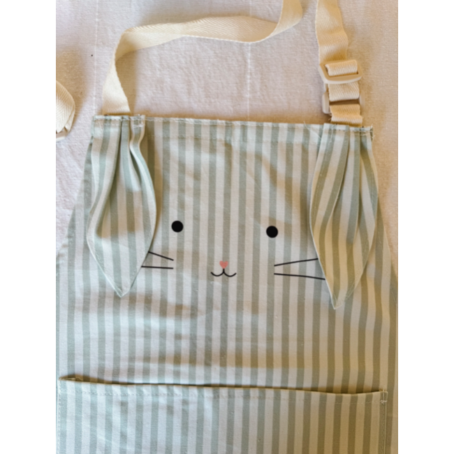 Micasso & Co Sage Bunny Little Chef Kitchen Apron