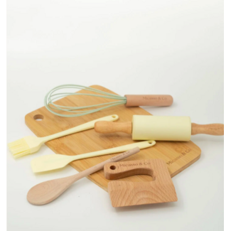 Micasso & Co Lemon Cream 7-in-1 Mini Chef Set
