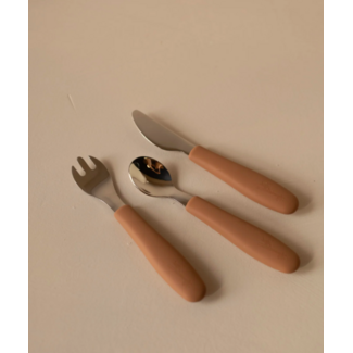Micasso & Co Caramel Stainless Steel Toddler Cutlery