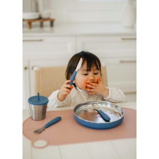 Micasso & Co Majestic Blue Stainless Steel Toddler Cutlery