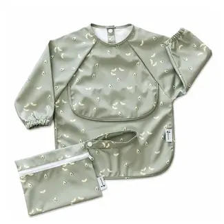 Micasso & Co Avocado Toast Long Sleeved Bib w/ Integrated Pocket