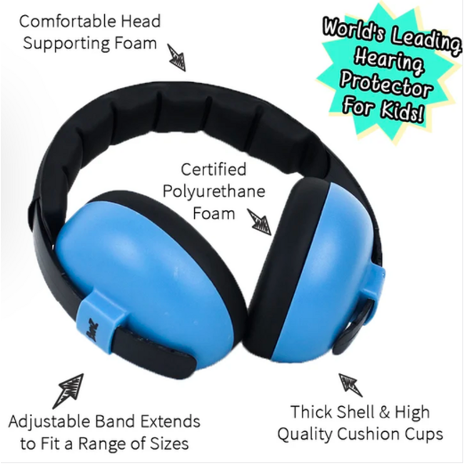 Sky Blue Baby Hearing Protection Earmuffs (2m+)