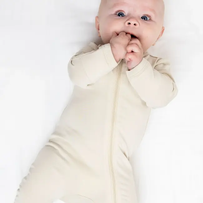 Beige Footed Sleeper