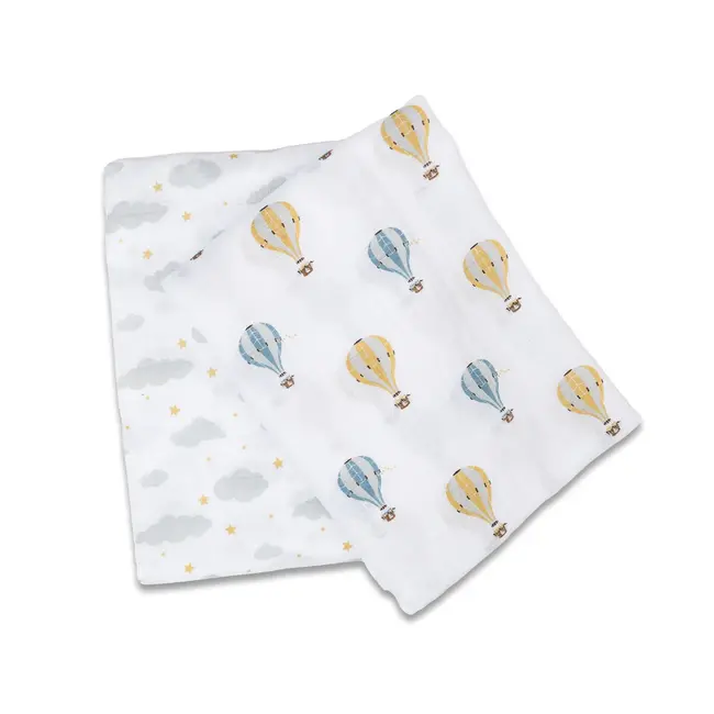 Boho Rainbows/Suns 2PK Cotton Muslin Swaddle