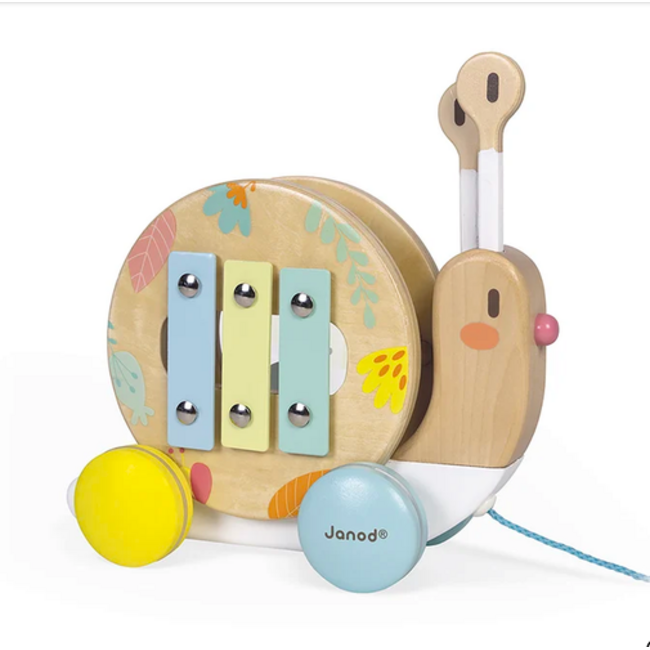 Janod Pure Pull-Along Snail