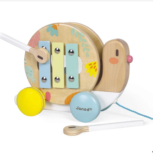 Janod Pure Pull-Along Snail