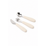 Micasso & Co Cream Stainless Steel Toddler Cutlery