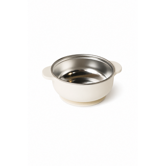 Micasso & Co Cream Stainless Steel Suction Bowl