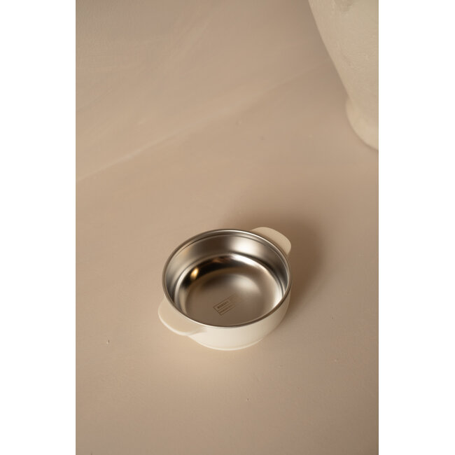 Micasso & Co Cream Stainless Steel Suction Bowl