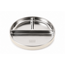 Micasso & Co Cream Stainless Steel Suction Divided Plate