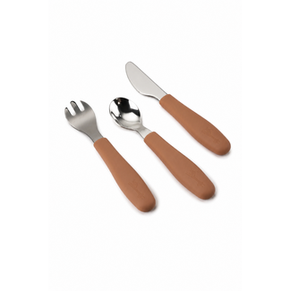 Micasso & Co Caramel Stainless Steel Toddler Cutlery