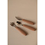 Micasso & Co Caramel Stainless Steel Toddler Cutlery