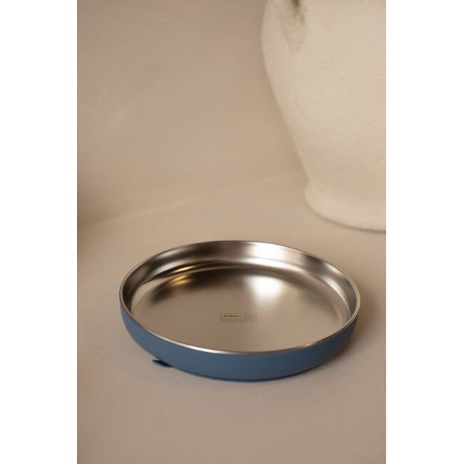 Micasso & Co Majestic Blue Stainless Steel Suction Plate
