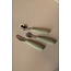 Micasso & Co Soft Green Stainless Steel Toddler Cutlery