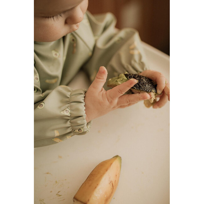 Micasso & Co Avocado Toast Long Sleeved Bib w/ Integrated Pocket