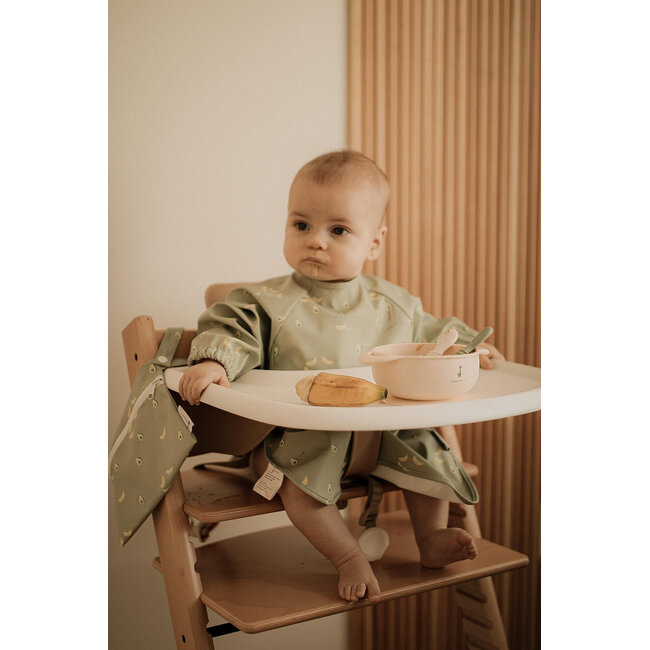 Micasso & Co Avocado Toast Long Sleeved Bib w/ Integrated Pocket