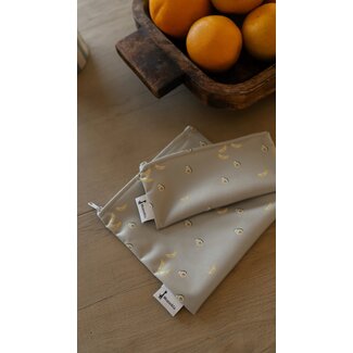 Micasso & Co Avocado Toast Reusable Snack and Sandwich Bags Set of 2