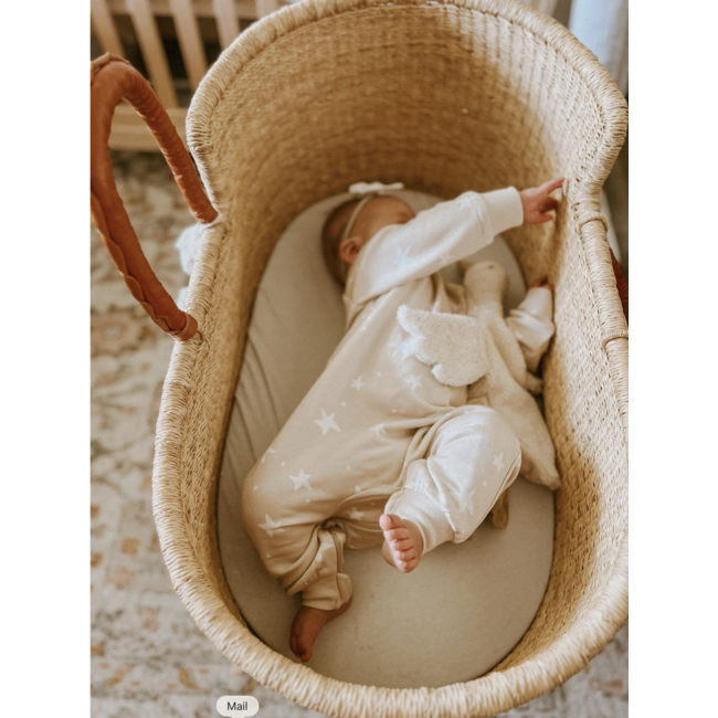 günamüna Blush Stars Bamboo Fleece Jumpsuit