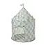 3 Sprouts Checkerboard/Green Recycled Fabric Play Tent Castle